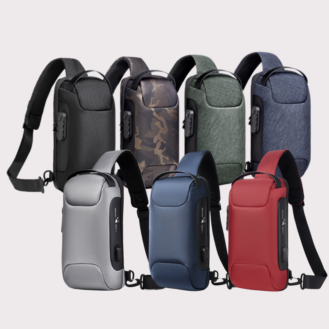 crossbody bag for men usb anti-theft crossbody backpack